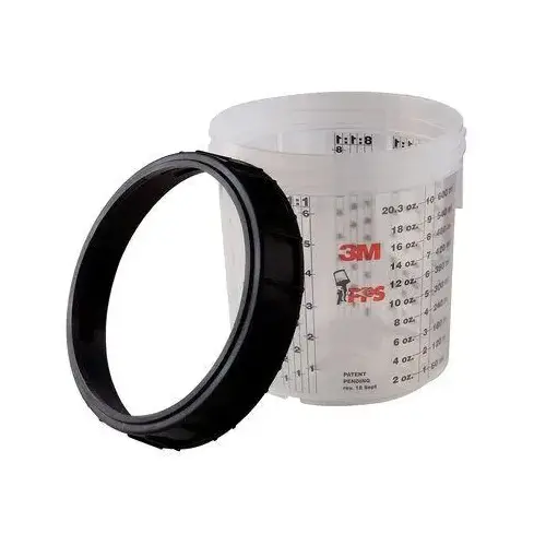 Standard Hard Cup and Collar, 650 mL, Use With: Flexible Liner, (Legacy) Paint Preparation System