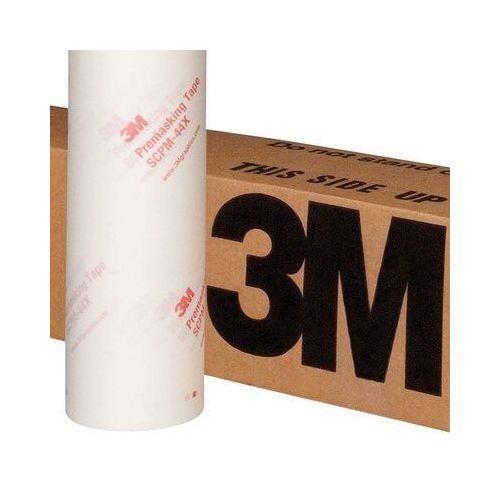 3M 80774 SCPM-44X Series Premasking Tape, 100 yd x 12 in, 5 mil THK, Clear