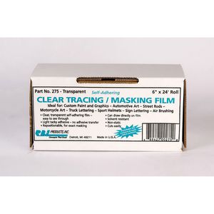 RBL Products, Inc. 277 277 Tracing/Masking Film Roll, 2 in W x 24 ft L, Clear/Transparent, Polyethylene, Dispenser Included (Y/N): N