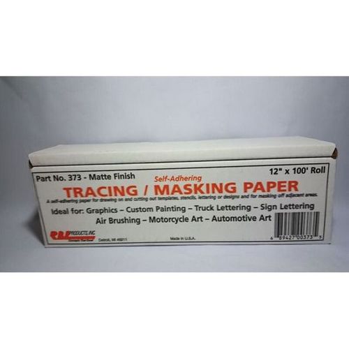 373 Self-Adhering Tracing/Masking Paper Roll, 12 in W x 100 ft L