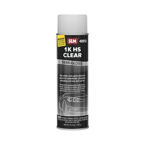 1K HS Clear, 20 oz Aerosol Can, Semi-Gloss, 12.8% Solids Content