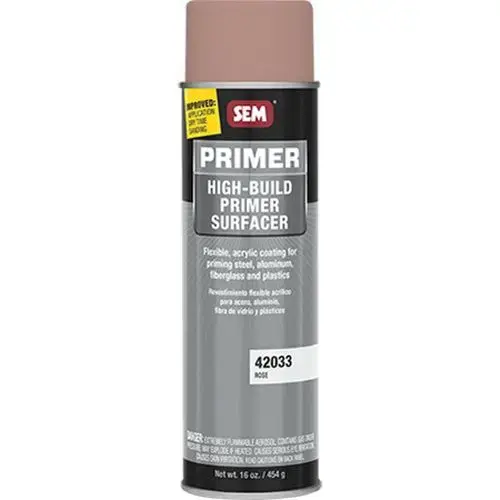 High Build Primer Surfacer, 20 oz Aerosol Can, Rose, 11 sq-ft at 2 mil DFT Coverage