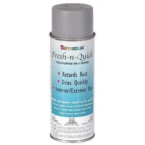 11-1 Multi-Purpose Enamel Spray Paint, 16 fl-oz Aerosol Can, Aluminum, 12 sq-ft Coverage