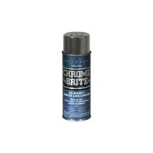 Spray Paint, 16 fl-oz Aerosol Can, 15 sq-ft Coverage Chrome Brite