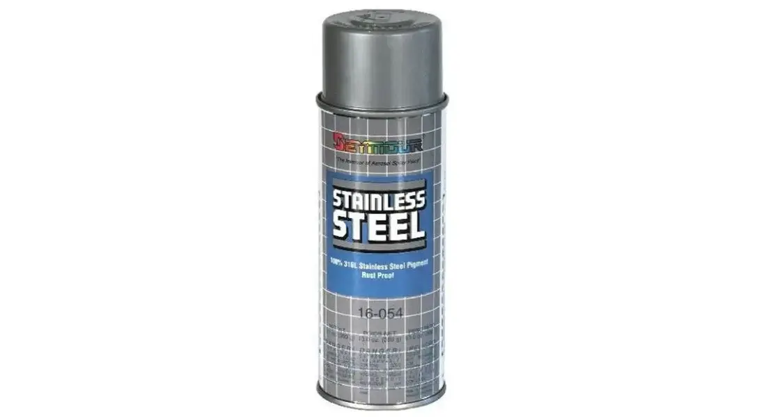SEYMOUR 16-054 Spray Paint, 16 fl-oz Aerosol Can, Stainless Steel