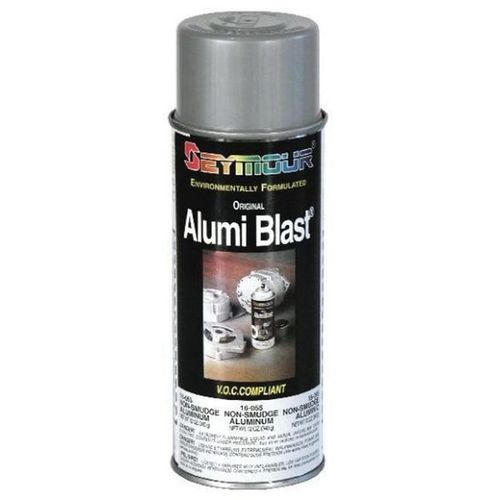 SEYMOUR 16-055 Spray Paint, 16 fl-oz Aerosol Can, California Alumi Blast, 15 sq-ft Coverage