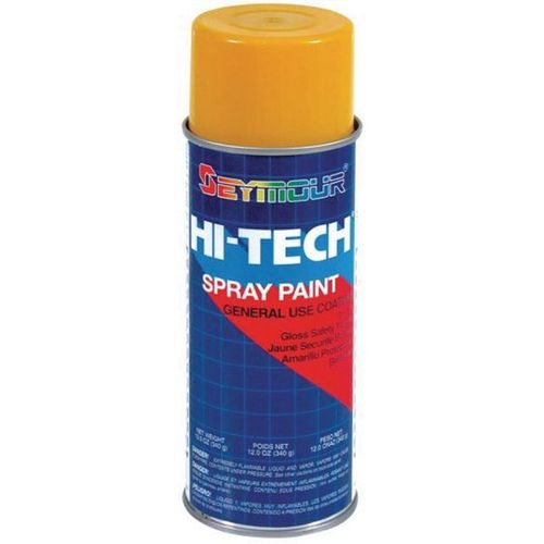 Enamel Spray Paint, 16 fl-oz Aerosol Can, Safety Yellow, 15 sq-ft Coverage