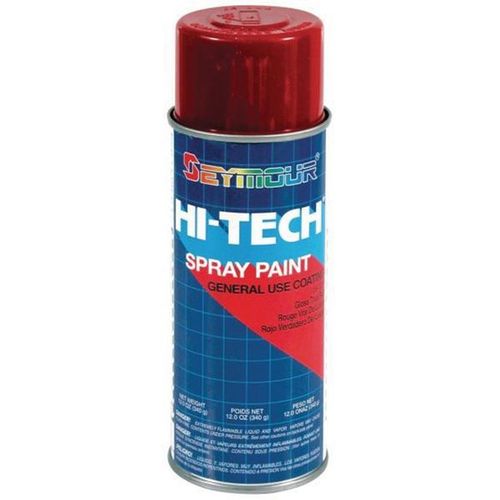 Enamel Spray Paint, 16 fl-oz Aerosol Can, True Red, 15 sq-ft Coverage