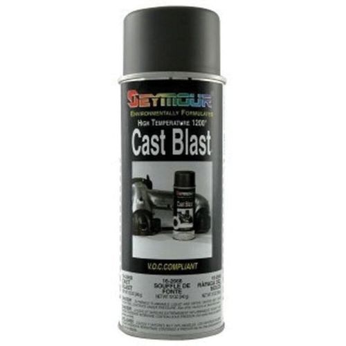 SEYMOUR 16-2668 Heat Resistant Spray Paint, 16 fl-oz Aerosol Can, Cast Blast, 15 sq-ft Coverage
