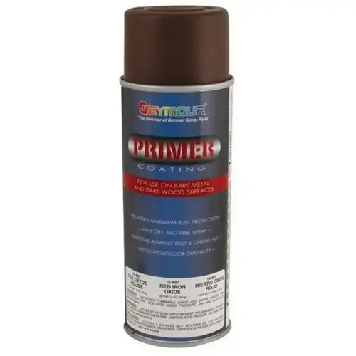 Fast Dying Primer, 16 fl-oz Aerosol Can, Red Oxide, 15 sq-ft Coverage