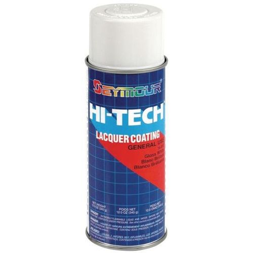 Fast Drying Lacquer Spray Paint, 16 fl-oz Aerosol Can, White, 15 sq-ft Coverage