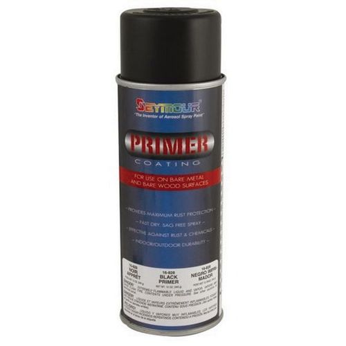 Fast Dying Primer, 16 fl-oz Aerosol Can, Black, 52.5% VOC, 15 sq-ft Coverage