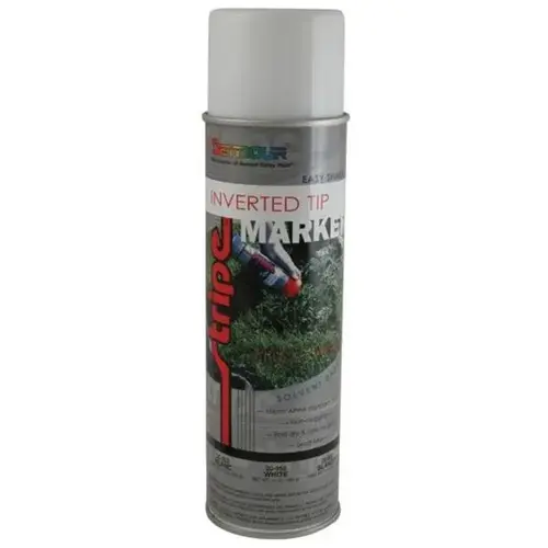 Inverted Tip Fast Drying Solvent Based Marking Paint, 20 fl-oz Aerosol Can, White