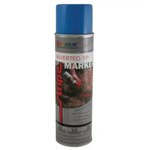 Fast Drying Solvent Based Marking Paint, 20 fl-oz Aerosol Can, Fluorescent Blue