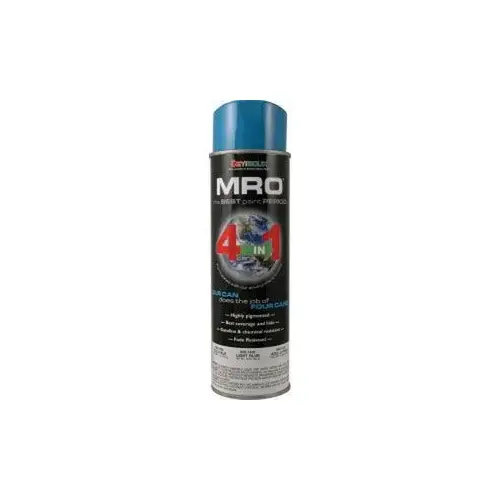 Industrial Enamel Spray Paint, 20 fl-oz Aerosol Can, Safety Blue, 18 sq-ft Coverage