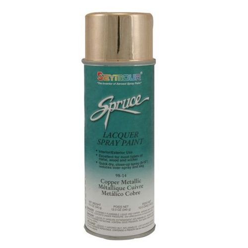 Fast Drying Metallic Spray Paint, 16 fl-oz Aerosol Can, Copper, 15 sq-ft Coverage