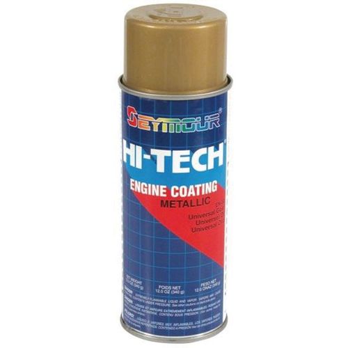 Engine Enamel Spray Paint, 16 fl-oz Aerosol Can, Gold, 15 sq-ft Coverage