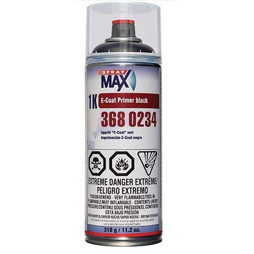 1K E-Coat Primer, 11.2 oz Aerosol Can, Black, 5.4 sq-ft Coverage