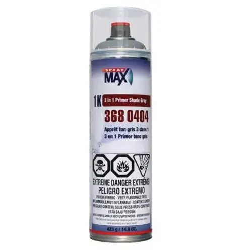 3 in 1 Primer, 500 mL Aerosol Can, Matte Gray, 5.4 to 8.1 sq-ft Coverage