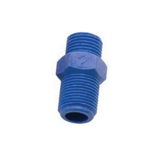 CE2 Disposable Adapter, 3/8 in-18 TPI, Blue, Use With: Binks, DeVilbiss, Ecco, Sharpe Spray Guns