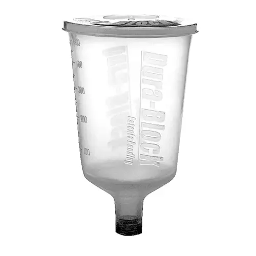 Dura-Block CE500 Disposable Paint Cup, 16.9 oz, Plastic, Use With: Gravity Feed Spray Guns