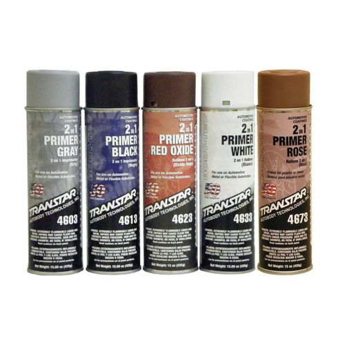 2 in 1 Primer, 20 oz Aerosol Can, Gray, 15 to 20 min Dry Curing