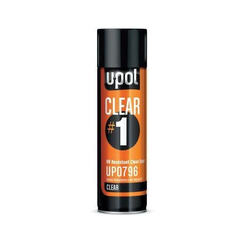 U-POL UP0796 CLEAR#1 UV Resistant Clear Coat, 450 mL, High Gloss