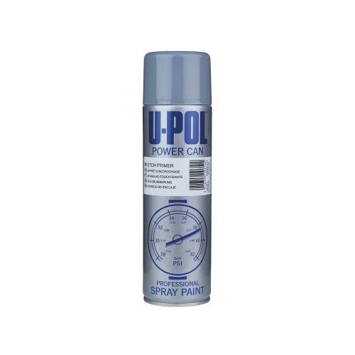 U-POL UP0830 Etch Primer, 500 mL Aerosol Can, Gray, Liquid