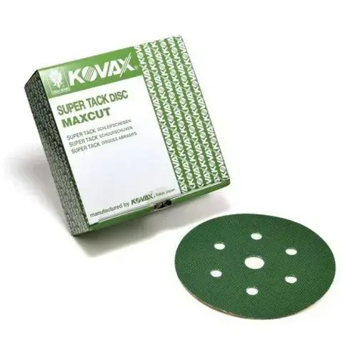 Abrasive Disc, 6 in, 7 Holes, 80 Grit, Super-Tack Attachment