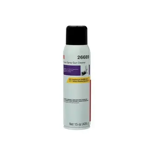 High Power Low VOC Spray Gun Cleaner, 15 oz, 293 g/L VOC, Waterbourne (Y/N): Yes Clear