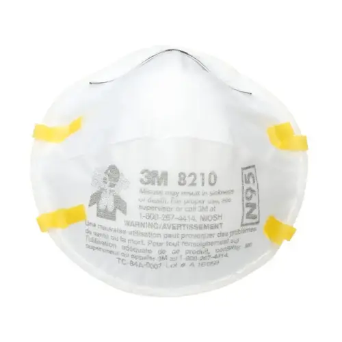 46457 Disposable Half Facepiece Particulate Respirator, Standard, N95 White