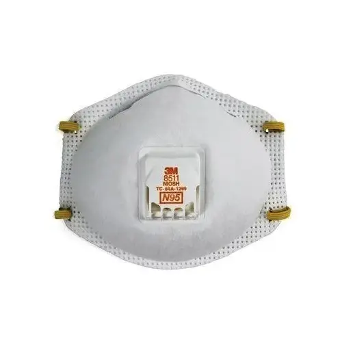 Molded Cup Particulate Respirator, Standard, N95 Filter Class, NIOSH Approved (Y/N): Yes White