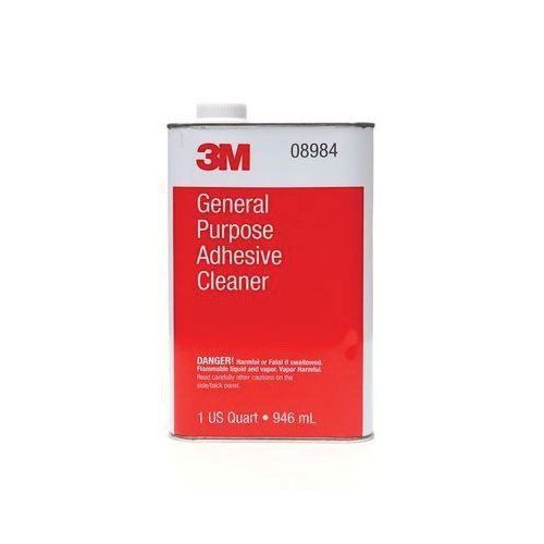 3M 8984 Adhesive Cleaner, Liquid, Solvent, Colorless, 1 qt, Can