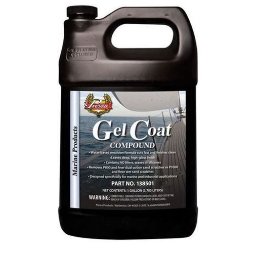 Gel Coat Compound, 1 gal Can, White