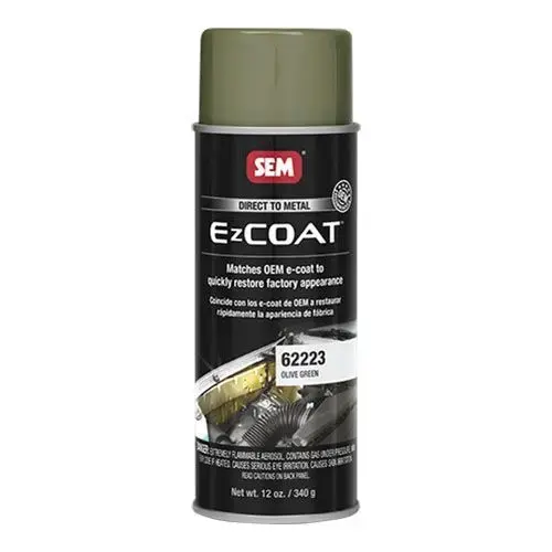 Direct-To-Metal Coating, 16 oz, Olive Green, 13 sq-ft at 1 mil DFT Coverage, 30 min Dry Curing