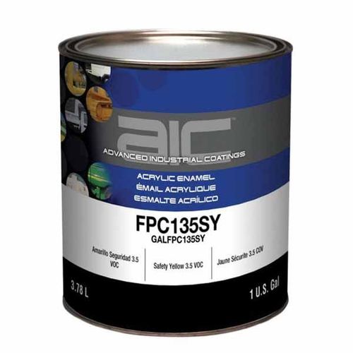 FPC135SY 2-Component 3.5 VOC Acrylic Enamel Top Coat, 1 gal Can, Safety Yellow