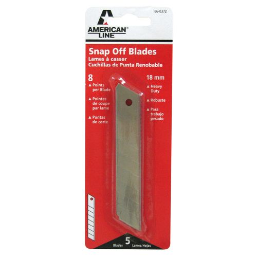 8 Pt./18MM Snap Off Blades - 5 Pack