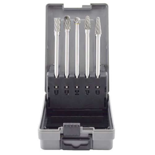 5-Piece Burr Set, Tungsten Carbide, Use With: