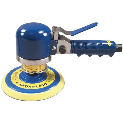 Regular Duty Random Orbital Sander, 6 in, 9000 rpm, 5 cfm, 90 to 120 psi, Palm Handle