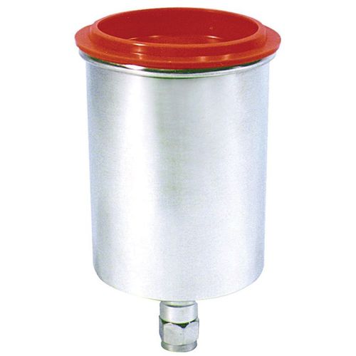 Gravity Feed Cup, 0.6 L Capacity, Aluminum, Use With: Model QUL114, QUL120 HVLP Spray Gun