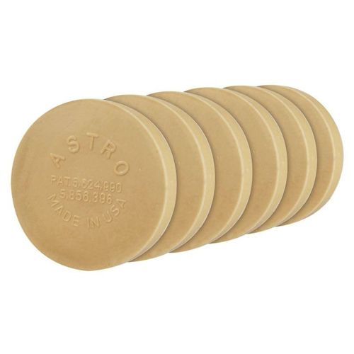 Astro Pneumatic Tool Company 400000000 400E6 Eraser Pad, 4 in Dia, 5/16-24 Arbor/Shank, 4000 rpm, Rubber, Beige