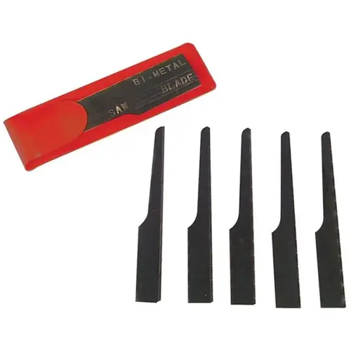 5-Piece Blade Set, 32 TPI, Bi-Metal, Use With: Model 129TW Heavy Duty Air Saber Saw Red Sleeve