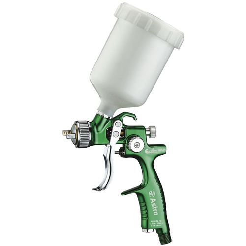 Astro Pneumatic Tool Company EUROHVT1 Forged HVLP Spray Gun, 1 mm Nozzle, 250 mL Container, 8-1/4 in Spray