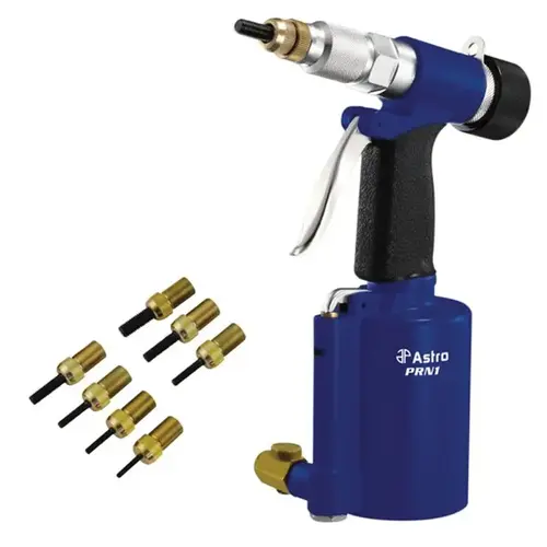 Pneumatic Hand Riveter Kit, 3/8 in, 3 cfm