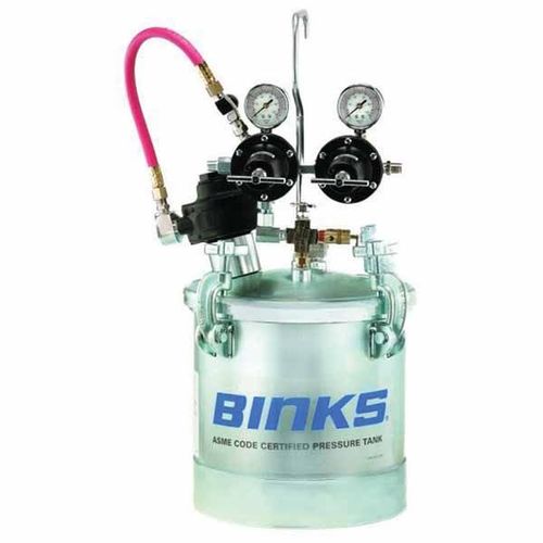 Binks 901561 83C-221 Heavy-Duty Double Regulation Pressure Tank, 2.7 ...