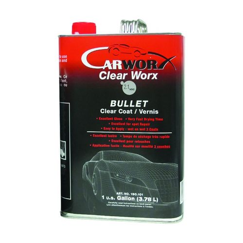 CARWORX 190.101 Bullet 2.1 voc 4:1 Clear Coat, 1 Gal