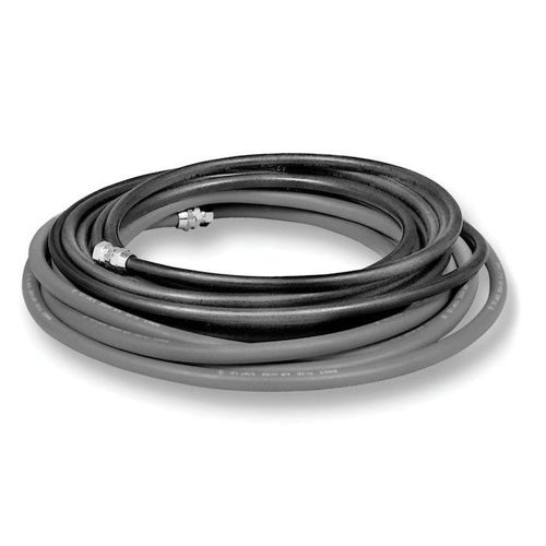 DeVilbiss 220008 3-Piece Reusable Fluid Hose Assembly, 25 ft, 3/8 in ID x 11/16 in OD, Nylon