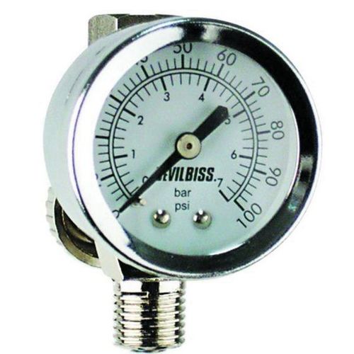 DeVilbiss 803236 HAV-512 High Output Air Adjusting Valve with Gauge, 1/4 in MNPT inlet x 1/4 in FNPT Outlet