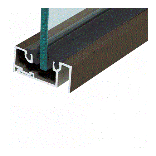 CRL TM12422 Bronze Anodized Transom Sash for 1/4" or 3/8" Glass - 21'