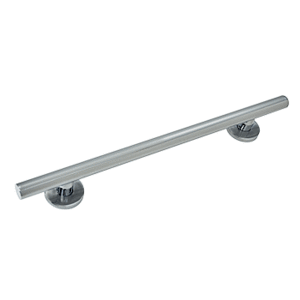 CRL GBA18BS Brushed Stainless Straight 18" Round Grab Bar